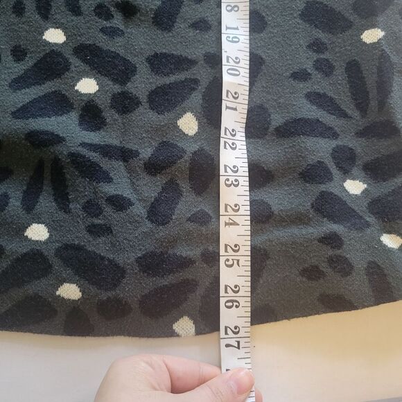 Anthropologie Field Flower Green Long Top 3/4 sleeve Size Xs - Picture 6 of 8